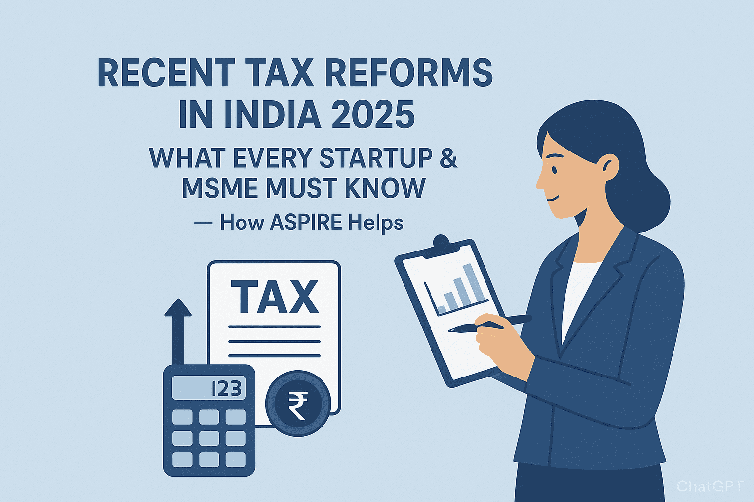 Recent Tax Reforms in India 2025: What Every Startup & MSME Must Know — How ASPIRE Helps
